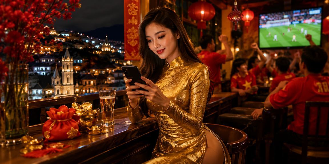 Người chơi tham khảo mẹo cá cược tại một quán cà phê ở Sapa